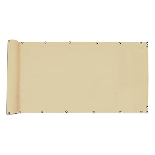 Brise-vue sans perçage pour balcon protection vent et vis-à-vis gris