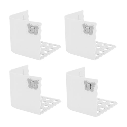 Qianly 4 Piezas Sujetadores de Sábanas Clips Gripper Sujetadores Colchón de Silicona Resistente Fácil Instalación Adecuado para Dormitorio, 4pcs Claro, Individual