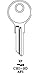 JMA Key blank, JMA CHI9DE for Chicago AP1/101AM