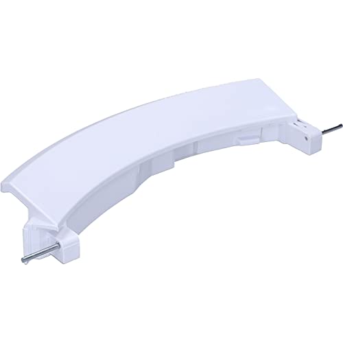 Maniglia porta bianca con assi per lavatrice, Compatibile con Bosch Siemens 00751782