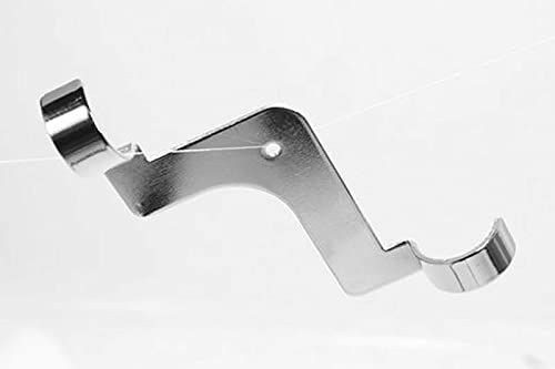 25mm Chrome Tube|Pipe Clothes Garment Dress Hanging Rail Dry Cleaners Wardrobe (Panel Shelf Support)