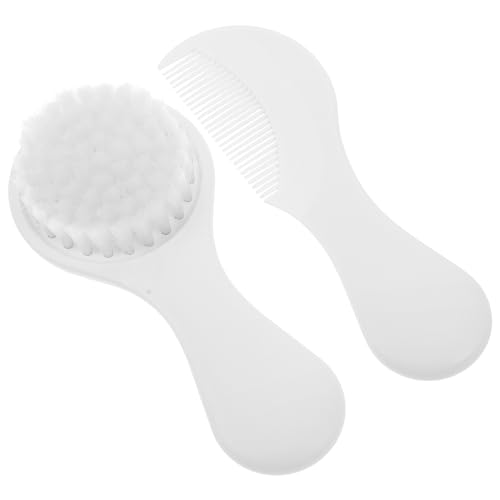 MUELODSIC Set de Cepillo y Peine para Ñiño Cerdas Suaves para Recién Nacido Cepillo para Costra Láctea y Masajeador de Cuero Cabelludo Delicado Adecuado para Cuidado y Limpieza Infantil