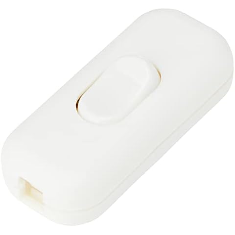 Knightsbridge 6A DP Inline Cord Switch, White ST6AWH Cover