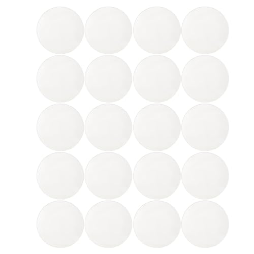 Healeved 20 dischi di copertura in vetro per faretto, lente di ricambio piatta trasparente, copertura rotonda da 4,5 cm/1,8 pollici per faretto da incasso MR16 GU10