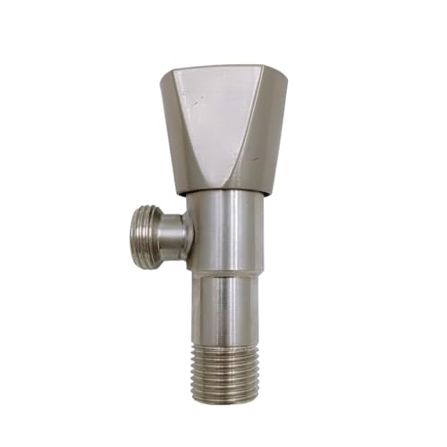 Vanne d'angle universelle antigel en acier inox avec robinet d'arrêt d'eau - 2