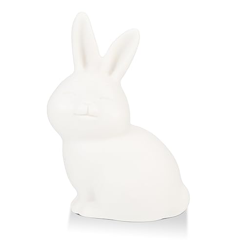 Décor de lapin en céramique, petit ornement de bureau maison