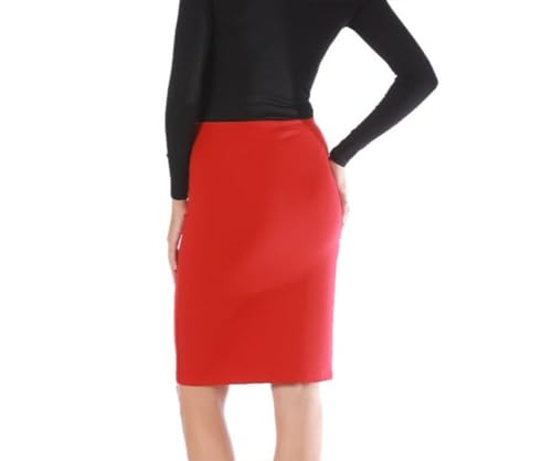 Short Pencil Skirt with Elastic Waist 1680243