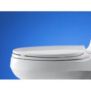 Image of KOHLER K-4774-96 Brevia Elongated Toilet Seat with Quick-Release Hinges And Quick-Attach Hardware For Easy Clean, Biscuit