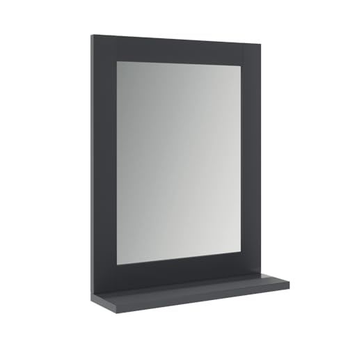 Vicco Specchio da bagno Vilda, Grigio, 50 x 40 cm