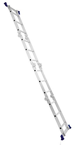 Escada Multifuncional Com Plataforma 4x3 12 Degraus Mor