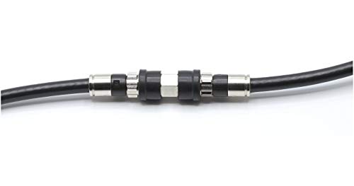 THE CIMPLE CO Weather Sealed Cable Extension Coupler - Pack of 4 - Cable Extension Adapter (Barrel Splice - Coupler) - Connects Two Coaxial Video Cables (Female to Female Connector) 3GHz Rated