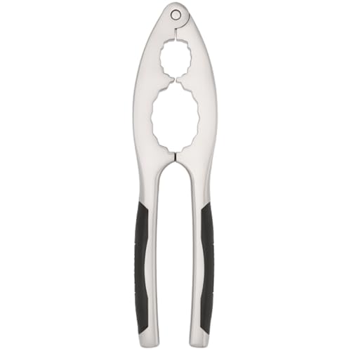 Image of Stellar Contour Gadgets Nut Cracker, Cushioned Grip, Dishwasher Safe, Chrome plated Zinc Alloy