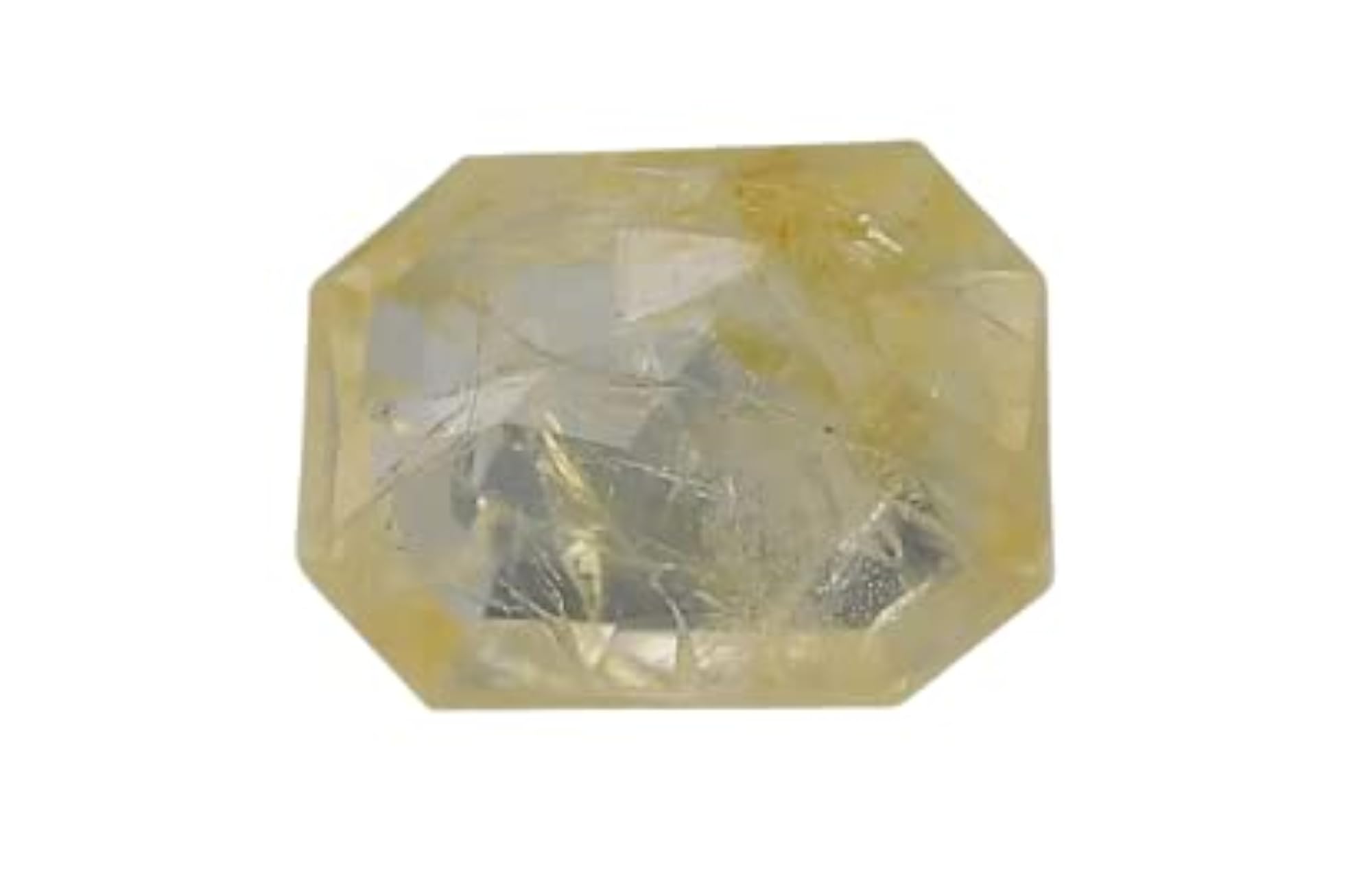 Yellow Sapphire Stone, Original Certified 5.00 Carat