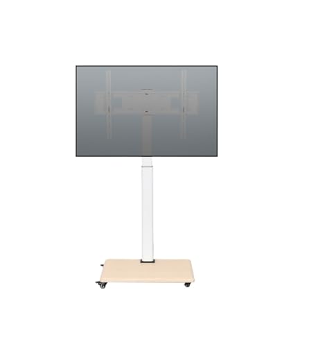 Support TV haut de gamme chariot de sol G1-White au design épuré