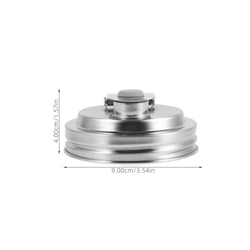 Tapa de acero inoxidable para tarro PRETYZOOM con vertedor para bebidas 3