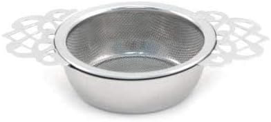Empress Tea Strainers with Drip Bowls; Elegant Stainless Steel Loose Leaf Tea Strainers (1)