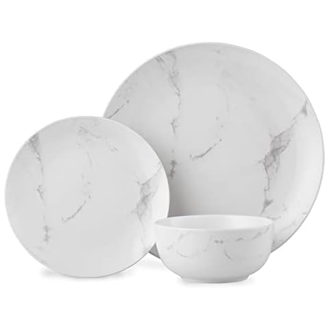 Lewis's 12 Piece Marble Dinner Set Cover