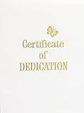 Contemporary Steel-Engraved Baby Dedication Certificate (Pkg of 3)