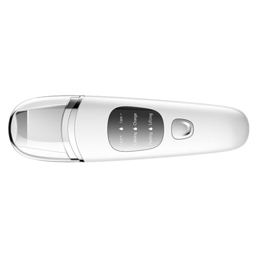 Toyvian Máquina de Succión de Puntos Negros Pantalla LCD Limpiador Ultrasónico Facial Multifunción Sonda Tipo Pala 3 Modos de Limpieza Hidratación y Lifting Instrumento Cosmético