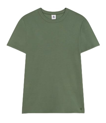 Petit Bateau Women's Iconic Cotton Round Neck T-Shirt Green Color Sizes XXS-XL