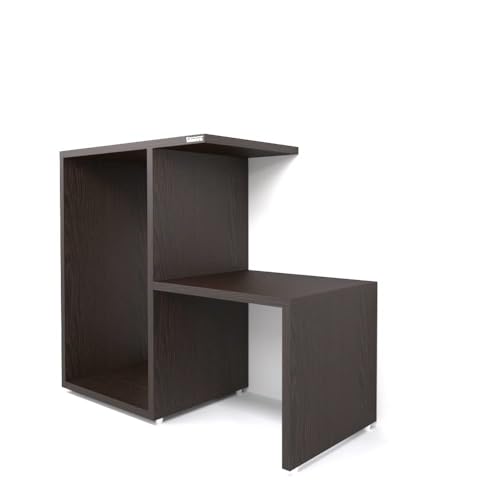 Image of ESTANTERIA Coffee Table for Living Room Wooden Engineering Wood Center Tea Table Strong & Durable Space Saving Furniture with Storage for Bedroom Modern Design Furniture Home Decor (Defaite)