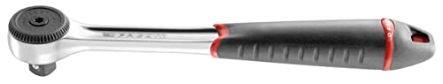FACOM - Clé à Cliquet 1/2' - S.161B - Étanche aux Poussières Industrielles - Haute Performance - Mécanisme 72 Dents - Inversion par Chapeau Rotatif - Tête Compacte - Poignée en Élastomère Bimatière