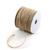 We Can Package 1/16" x 100 Yards Burlap Twine Jute String Rope for Crafts Wedding Invitations DIY Projects