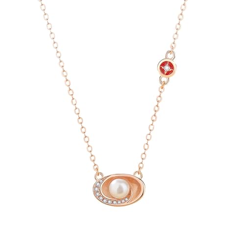 Collier Pendentif Femme or rose et moissanite pour sublimer vos tenues de soirée