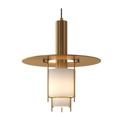 Lampe suspendue salle à manger dorée au style minimaliste moderne