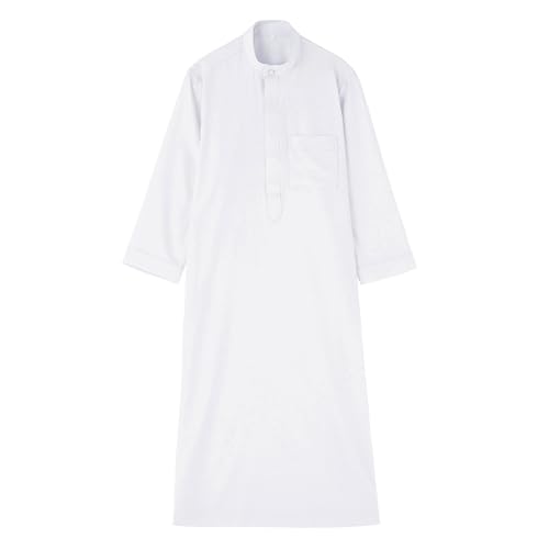 Kids Boys Arabic Thobes Muslim Long Sleeve Kaftan Robe Islamic Prayer Dress Middle East Ramadan Eid Casual Gown Outfits