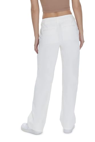 Forever 21 Women's Straight-Leg Twill Pants4