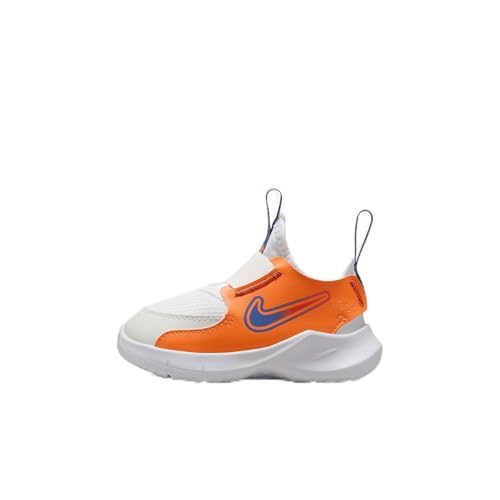 Nike Flex Runner 3 Baby/Toddler Shoes (FN1478-101, White/Total Orange/Team Orange/Astronomy Blue) Size 3