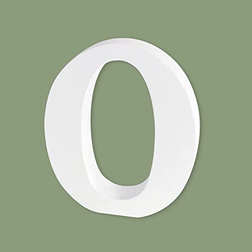White Wooden Letters, 4 Inch Unfinished Wood Letters For Crafts, Marquee Letters For Home Wedding Birthday Party Wall Decor (Letter O) #TOP13