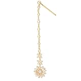 Gold Indian Head Jewelry for Women- Boho Maang Tikka Jewelry