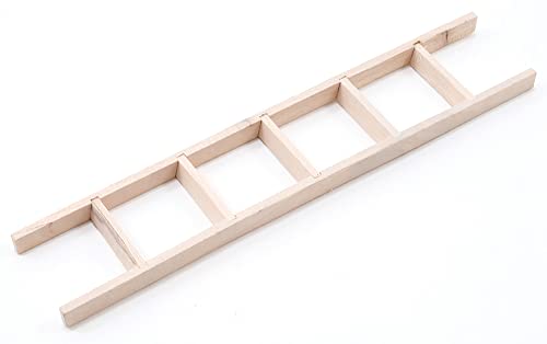 Échelle droite de 15 cm pour maison de poupée miniature en bois brut miniature