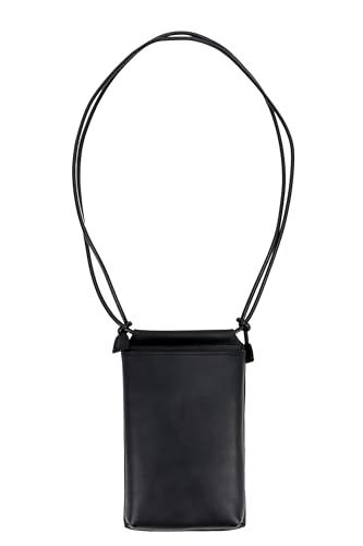 [スロウ] スマホショルダーバッグ ネックショルダー レザー 本革 Pecos kip leather メンズ レディース (ブラック/BLK)