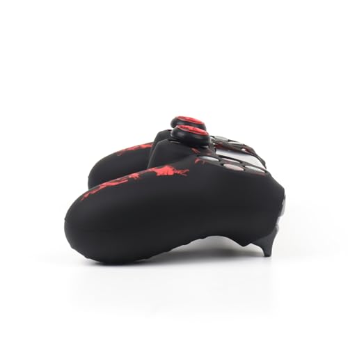 Image of RALANHorned Skull Head Design Controller Skin Cover with 2 Thumb Grips Compatible with PS4 /Playstation 4 Slim /Pro Controller