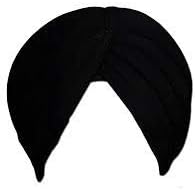 Sikh Cotton Turban for Men | Black Color | 5 Meter Unstitched Punjabi Pagri