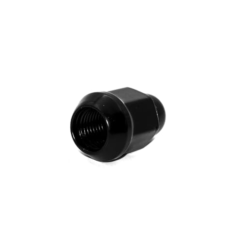 Image of 20PCS 1.4 inch Black 14x1.5 Closed End Bulge Acorn Lug Nuts - Cone Seat - 19mm Hex Wheel Lug Nut Compatible with Accord Civic Element HR-V Escape Sierra