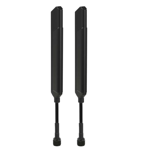 Bingfu Antena WiFi Doble Banda 2,4/5,8 GHz 2dBi MIMO RP SMA Macho Flexible para PC Escritorio, Router WiFi, Tarjeta de Red PCIe, Cámara de Seguridad IP y Sistemas de Transmisión de Vídeo Inalámbricos