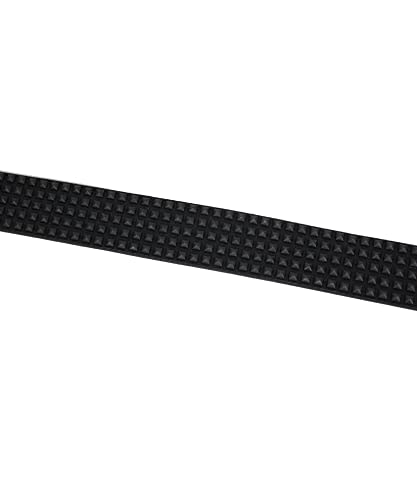 Lowlife of London Belts Shrink 5 Row Pyramid Leather Belt, Studded Punk Goth Rock Pyramid Belt for Men and Women4