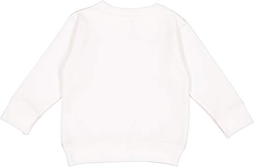 RABBIT SKINS Toddler Fleece Long Sleeve Pullover Sweatshirt, White, 2T2