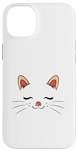 Cute Sleepy Cat Face Adorable Feline Kitty Lover �X�}�z�P�[�X iPhone 14 Plus �p