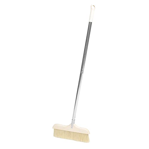 Beavorty Commercial Broom with Long Handle Soft Bristle Floor Cleaning Tool for Home and Office