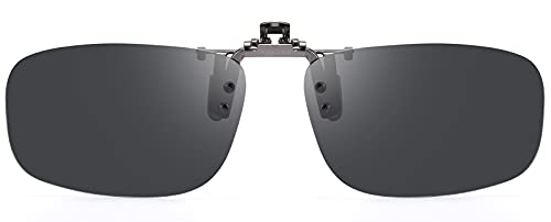Image of CAXMAN Polarized Clip On Sunglasses Over Prescription Glasses for Men Women UV Protection