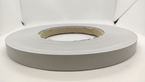bricoleva.it Rolle für Holz, erhältlich in mehreren Farben aus ABS-Kunststoff für Möbel mit 50 Metern, Dicke 1 mm, Kanten, nicht vorgeklebt, Hellgrau, Höhe 22 mm