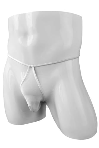 Sexy Mesh Thongs for Men Low Rise G-String Underwear with Bulge Pouch Men's T-Back Thongs2