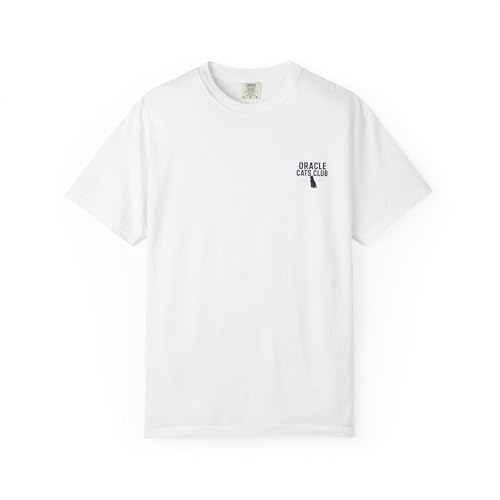 T-shirt Oracle Cats Club au style méditerranéen pour un look d'été décontracté en coton