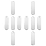 Cabilock Pu Lederetiketten zum Annähen 100 Stück Zwei Löcher Strapazierfähige Lederlabels für Bekleidungszubehör Jeans Selbstgemacht Handgemachte Kleidung Hüte Dekoration