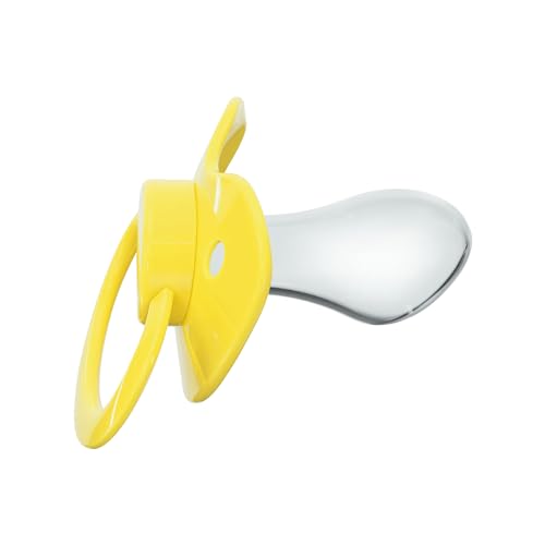 Pacifier Addict - Fixx - JUMBO Functional Adult XXL Silicone Pacifier - Size 10 (Bright Yellow)